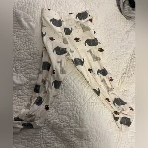 EUC Wonder Nation footed elephant PJ bottoms. Size 6-9 months.